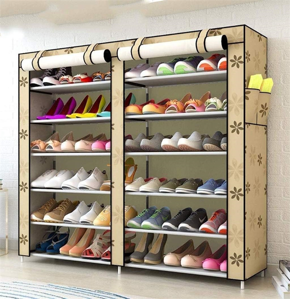 Shoe rack with cover